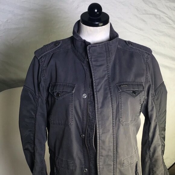 Diesel Men's Military Style Dark Navy Jacket Sz. Medium. - Picture 4 of 9